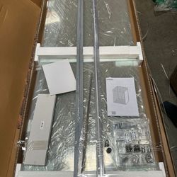 60 in. W x 76 in. H Sliding Frameless of Shower Door/Enclosure in Chrome Finish with Transparent Glass