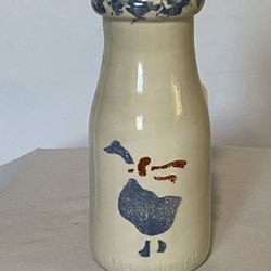 Vintage Pottery Milk Jug