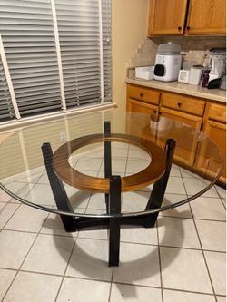 FREE Beautiful glass table & 4 FREE CHAIRS