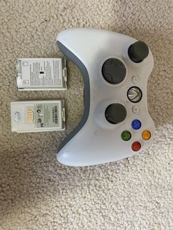 Xbox 360 White Console + Controller + HDD (Red Ring Of Death) NOT WORKING