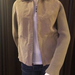 Women Suede Leather Jacket