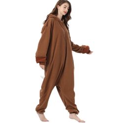 Unisex pink pyjamas with cartoon design and animals one piece Halloween costume sleeping clothes for the home zipper closure