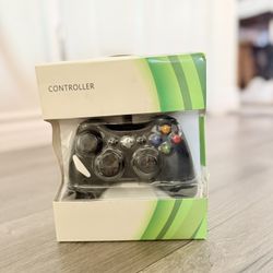 Wired Black Plastic Controller 9ft/2.5m Cable for Microsoft Xbox 360 EY-GC0334BK