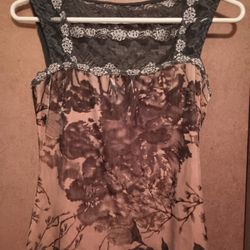 Casadei  Lace/Velvet Tank Top Sz Sm $10 MPU SERIOUS INQUIRIES ONLY