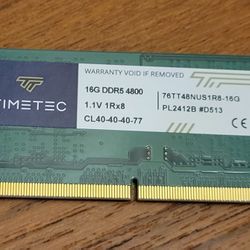 Timetec 16gb DDR5 4800 SODIMM RAM