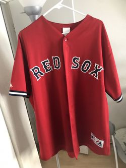 Red socks baseball jersey