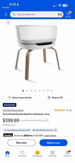Graco SmartSoothe NewBorn Bassinet