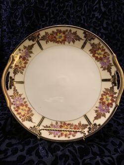 Vintage Noritake double handled plate