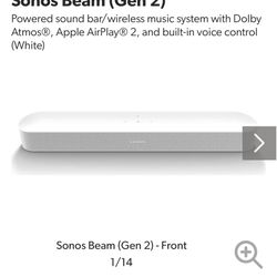 Sonos Gen. 2 Soundbar New 