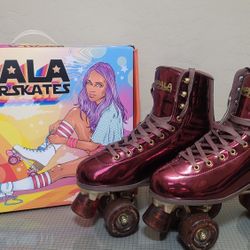 Impala Rollerskates Plum w/Gold Accents