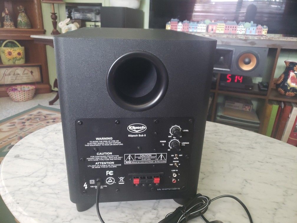 Klipsch Sub 8 100 Wat SUBWOOFER 