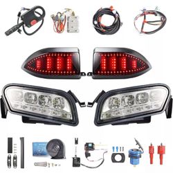 NOKINS Deluxe Golf Cart LED Light Kit for Club Car Tempo - Headlights, Tail Ligh