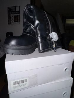 Women's Black Platform Combat Boots
