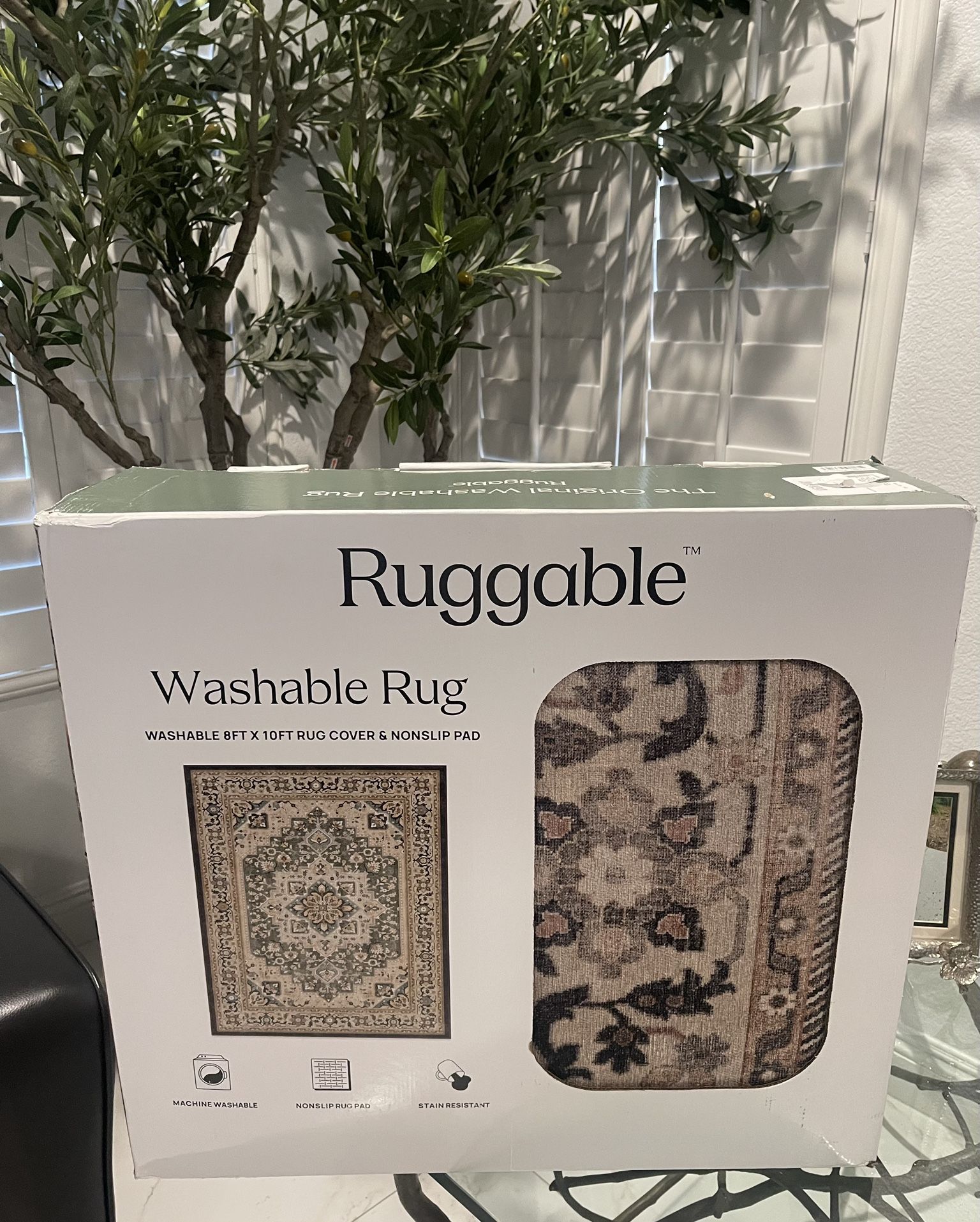 Ruggable Washable Rug 8*10 NEW!! In Box Amalia Style Ruggable Site Over $600!!price Set