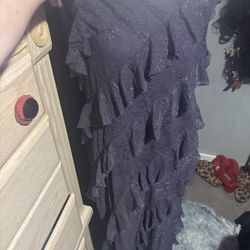 New  strapless multi layered maxi dress