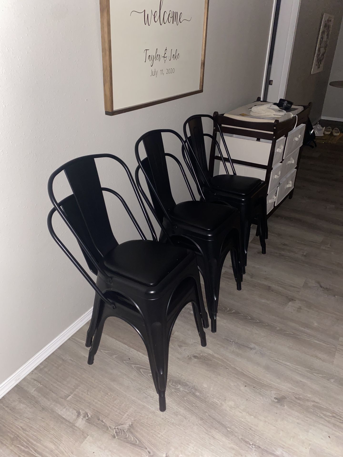 Black Metal Chairs