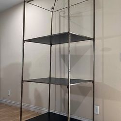 Gold Bronze Metal Display Shelf Unit 🌼 36”Wx 24”Dx 80”H 