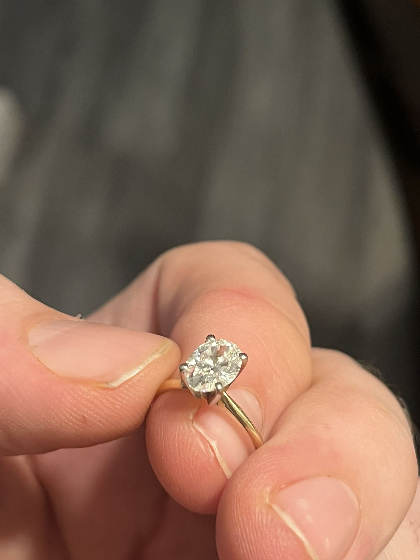 Beautiful Lab Created Engagement Ring (Oval Cut) for Sale in Sacramento ...