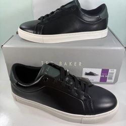 NEW Ted Baker Men's Leather Sneaker Shoes - Black - size 9.5/ 10/ 12