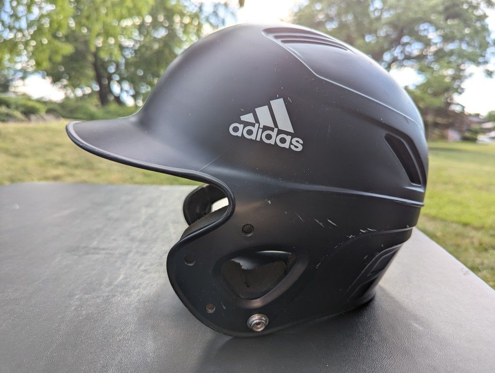 Black Adidas Batting Helmet