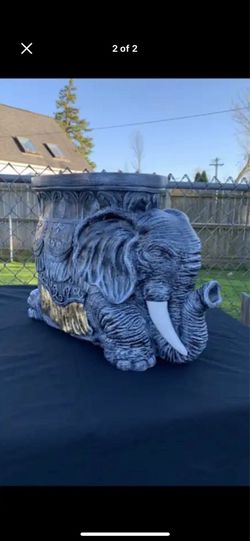 Large elephant shaped side table