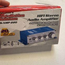 New IS-AMP-220 2 CHANNEL Amplifier Harley Bagger UTV Golf Cart Cooler Stereo USB