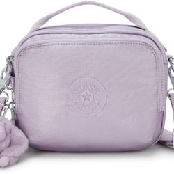 Kipling Cahir Convertible Mini Metallic Backpack Lilac 