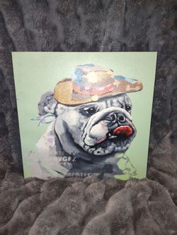 Bulldog painting