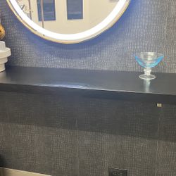 Large Floating shelve or table board in black 