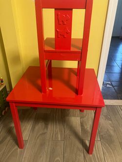 Toddler table and chair set IKEA