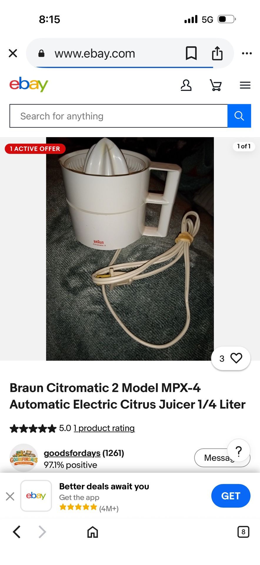 Braun Juicer