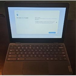 Dark Gray Lenovo Chromebook