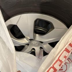 2021 Toyota rav4 stock rims (hubcaps) and tires (toyo)