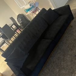 Velour Futon Couch 