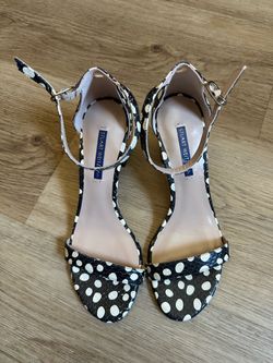 Stuart Weitzman Vero Cuoio Polka Dot Heels – Size 8 – Never Worn