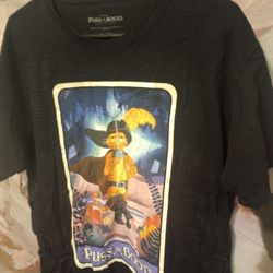 Men's Large Puss In Boots Shirt
