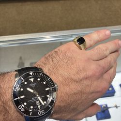 Tissot Sea Star with 14kt gold ring
