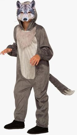 Rubies Unisex Child Forum Wolf Costume Jumpsuit and Mask Medium Size 