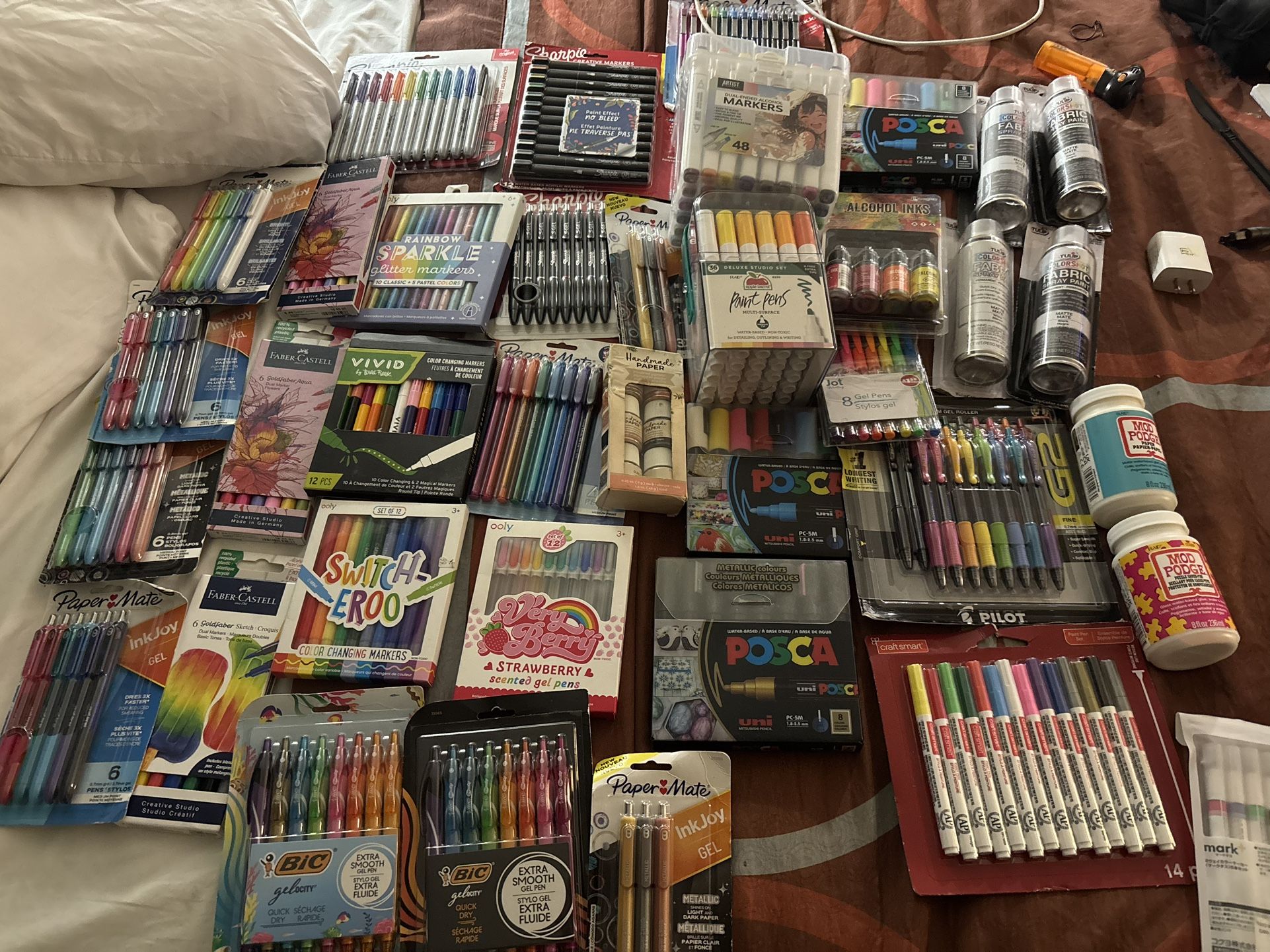 Art Supplies Markers ,pens, Paint 