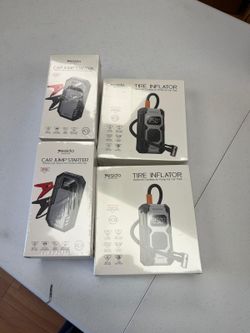 Car jumpers with pump