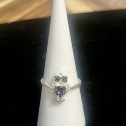 Owl .925 Silver/Plata Ring