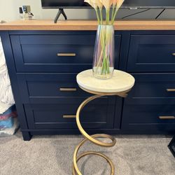 MARBLE & Gold End/Accent Table