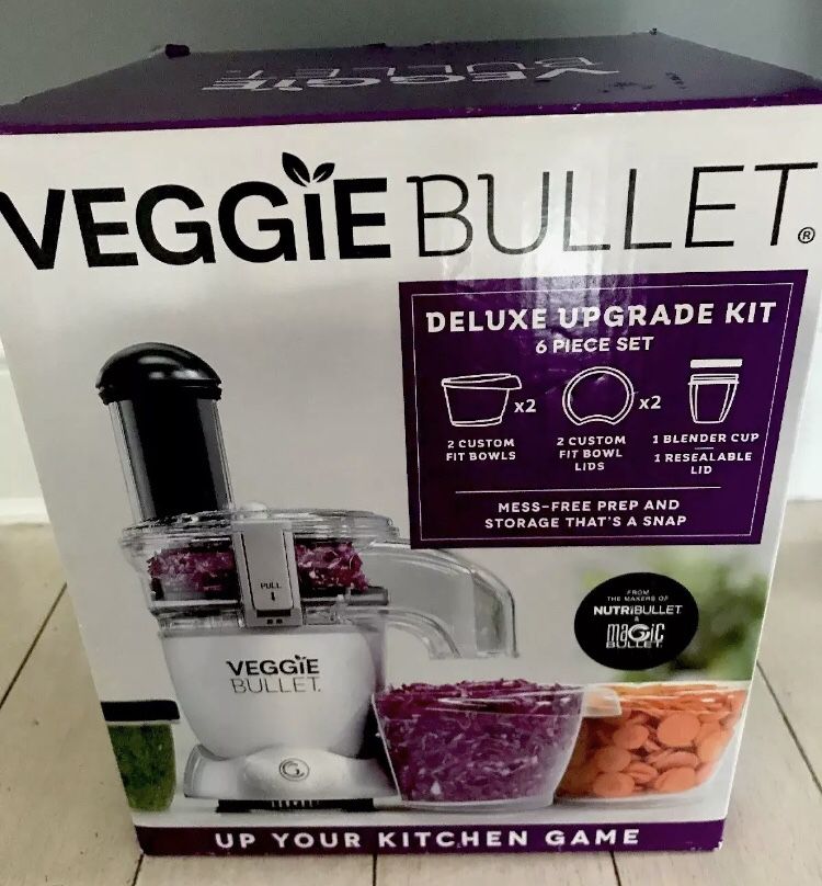 New Veggie Bullet Blender 6 Piece Deluxe Upgrade Kit