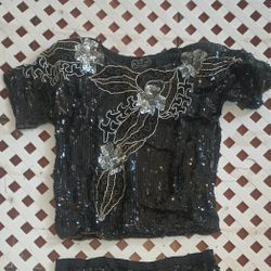 Woman Sequins Blouse 