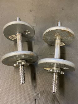 Dumbbells, 15 lbs qty 2