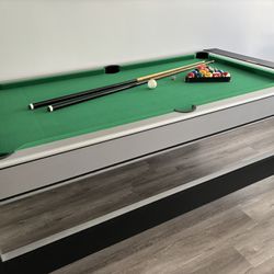 Combination Pool / Air Hockey / Ping Pong Game Table With All Accessories Included