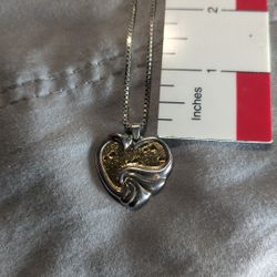 Silver Heart Gorham Sterling Necklace 