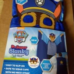Paw Patrol super blanky and mask