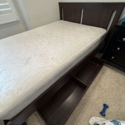 Full Size Bed Frame + Mattress – $80 (Irvine)