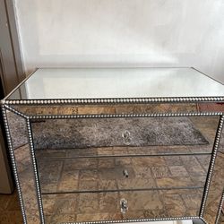 Mirrored night stand